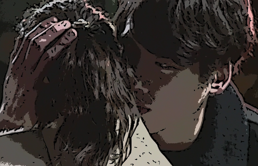 いつかこの恋を思い出してきっと泣いてしまう｜第８話｜市村小夏（森川葵）の頭を引き寄せ耳元でささやく中條晴太（坂口健太郎）