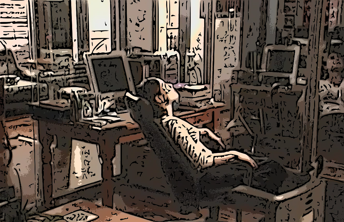 恋ノチカラ 第10話 貫井（堤真一）の椅子で思い出にふける籐子（深津絵里）