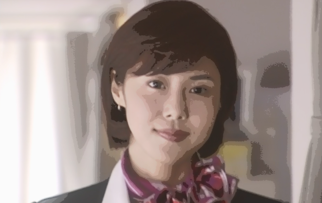 やまとなでしこ、第１話、お金持を見つけるためスチュワーデスになった神野 桜子（松嶋菜々子）