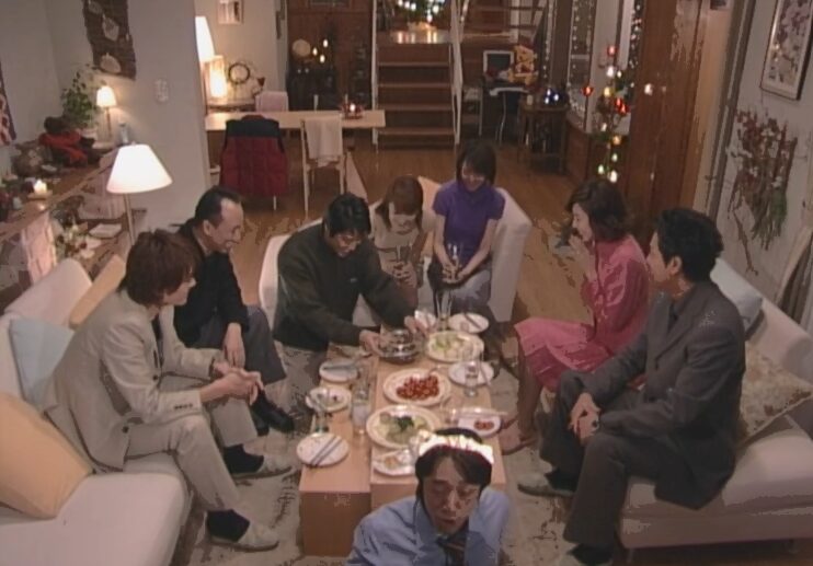 ドラマ「やまとなでしこ」第１０話、佐久間 為久（西村雅彦）の家での食事会の風景
