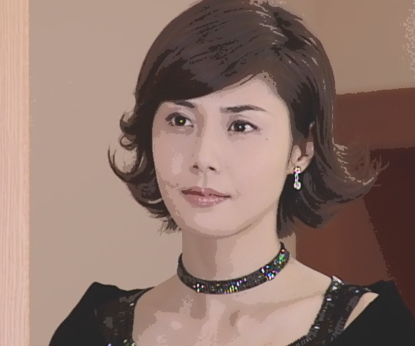 やまとなでしこ第４話、中原 欧介（堤真一）のスピーチをする中原 欧介（堤真一）を見つめる神野 桜子（松嶋菜々子）