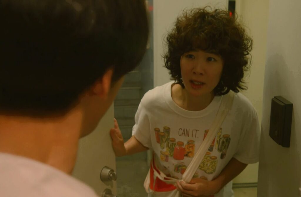 ドラマ「凪のお暇」第７話、ぬか床を取りに我聞慎二（高橋一生）の部屋を訪れた大島凪（黒木華）