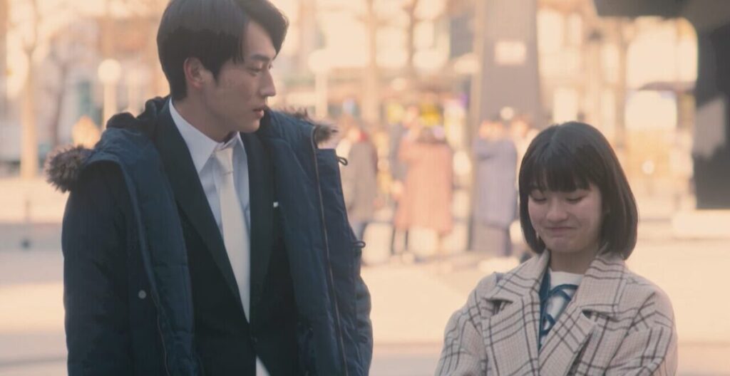 ドラマ「妻、小学生になる。」第5話、愛川蓮司(杉野遥亮)と新島麻衣(蒔田彩珠)